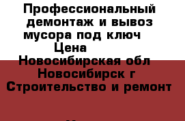 Профессиональный демонтаж и вывоз мусора под ключ! › Цена ­ 250 - Новосибирская обл., Новосибирск г. Строительство и ремонт » Услуги   